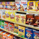 Fully stocked cereal aisle